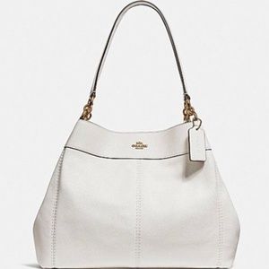 Coach Lexy Shoulder Bag in White *** Brand New***